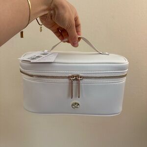 NEW Lululemon Travel Toiletry Bag 3.5L - Light Ivory/Sheer Oak (Makeup Cosmetic)